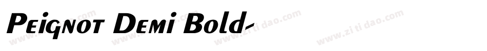 Peignot Demi Bold字体转换